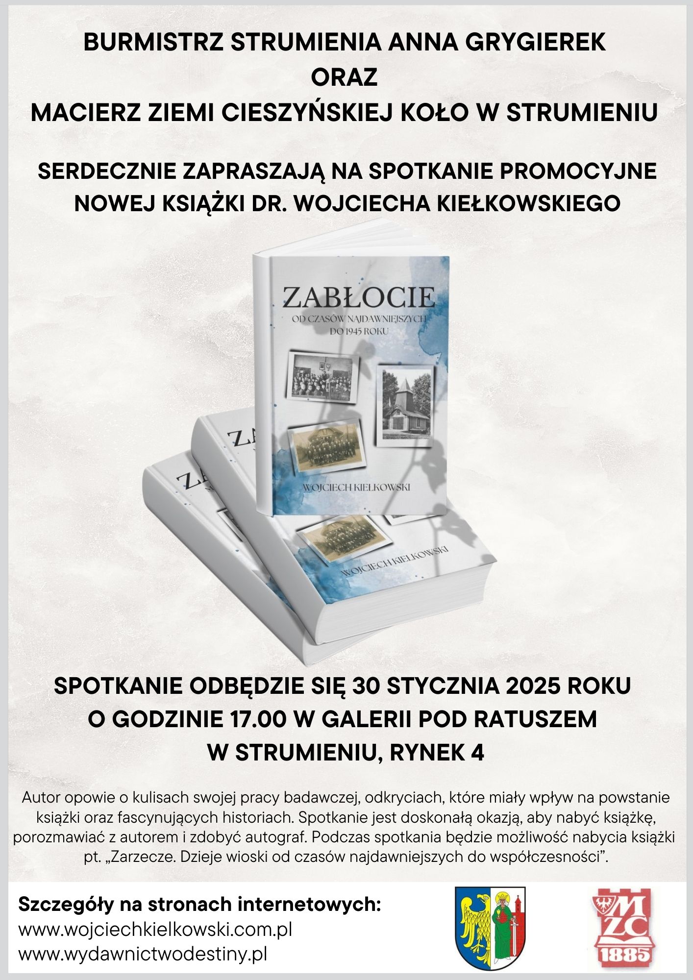 Spotkanie promocyjne książki Zabłocie. Od czasów najdawniejszych do 1945 roku